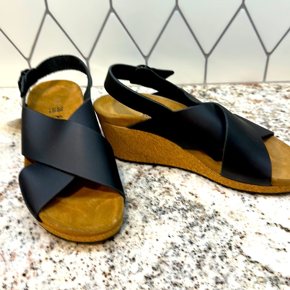 ▪️Birkenstock Papillio Samira Buckle Wedge Leather Sandal